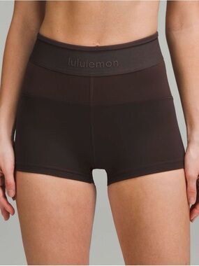 Lululemon License to Train 2” Logo shorts ~espresso~ Size 12 NWT $74 MSRP 🌟